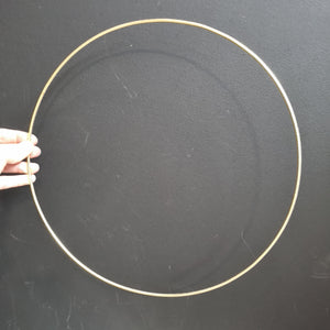 Wire Rings Gold 35cm