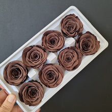 Load image into Gallery viewer, Wedding Rose Heads -Dark Chocolate
