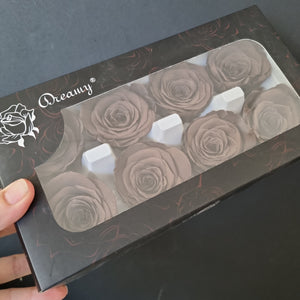 Wedding Rose Heads -Dark Chocolate
