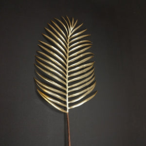 Palm leaf Plastic Gold