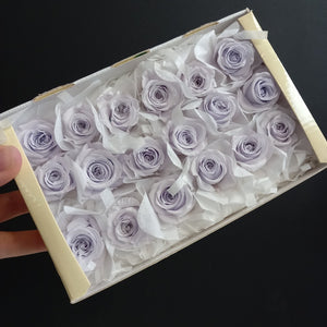 Piccola Blossom Rose Heads - Lavender Fizz