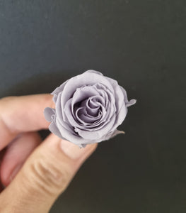 Piccola Blossom Rose Heads - Silky Grey